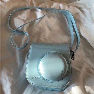 Light blue insta mini 8 Polaroid case